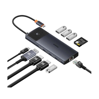 هاب 11 پورت بیسوس مدل Metal Gleam Series II - 01