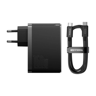 شارژر دیواری بیسوس مدل GaN5 Pro 160W همراه با کابل - 03