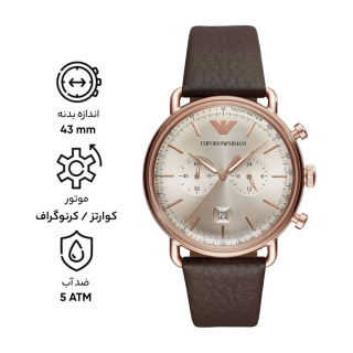 ساعت مچی عقربه ای کوارتز مردانه آرمانی مدل AR11106 - 04