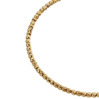 دستبند طلا 18 عیار زنانه مدل MB1565 طرح گوی تراش مهر گالری - 02
