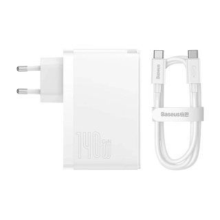 شارژر دیواری بیسوس مدل GaN5 Pro 140W همراه با کابل - 05