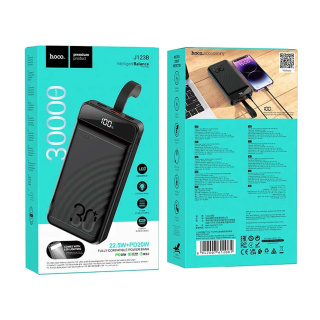 پاوربانک 22.5 وات فست شارژ هوکو مدل J123B ظرفیت 30000 میلیآمپرساعت - 04