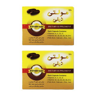 پک دو عددی کپسول مولتی دیلی (Multi Daily) دانا بسته 30 عددی