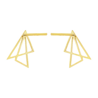 گوشواره طلا 18 عیار مدل ME0691 مهر گالری - 02