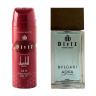 پک هدیه روز مرد 2 عددی شامل اسپری بدن مدل Dunhill Brown و ادوپرفیوم مدل Aqva Bvlgari دیوایز