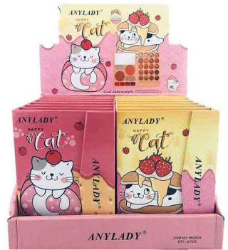 پالت سایه مدل Happy cat ارسال با طرح رندوم آنی لیدی - 01