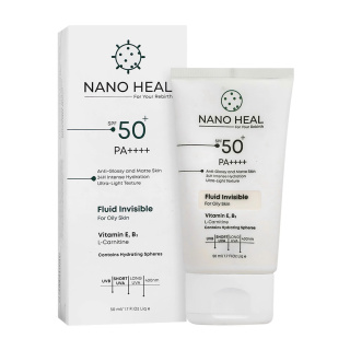 ضد آفتاب فلوئیدی بی رنگ مناسب پوست چرب با SPF50 حجم 50 میلی لیتر نانوهیل - 01
