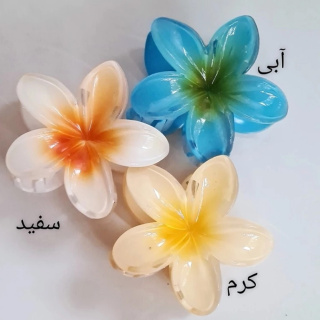 کلیپس مو پلیمری دلربا مدل گل بابونه - 09