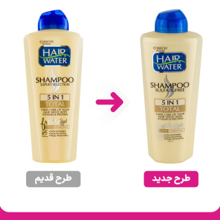 شامپو مدل Hair Water فاقد سولفات حجم 400میلی لیتر کامان - 01