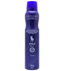 اسپری خوشبو کننده بدن مردانه بادی کر مدل Polo Blue حجم 200میلی لیتر