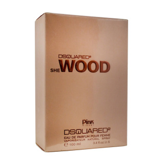 ادو پرفیوم زنانه پینک ویژوال مدل She Wood DSQUARED حجم 100 میلی لیتر - 01