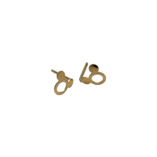 گوشواره طلا 18 عیار طرح میکی مدل ESG 18 سپینود گالری