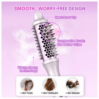 دستگاه حالت دهنده مو مدل Hydra Shot Steam Blowout Brush Pro سایز 38 میلی متر شیگلم هیر - 02