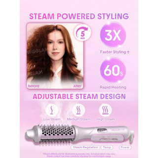 برس گرد بخار دار شیگلم مدل Hydra Shot Steam Blowout Brush Pro - 04