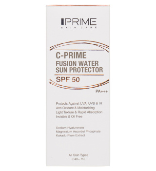 فلوئید ضد آفتاب حاوی ویتامین c و spf50 فیوژن واتر مناسب انواع پوست حجم 40 میل پرایم - 05