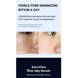 سرم کوچک کننده منافذ و لایه بردار مدی کیوب مدل Zero Pore حجم 30 میلی لیتر - 09