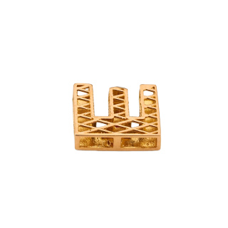 آویز گردنبند طلا 18 عیار زنانه طرح حرف E کد MM2142 - 04