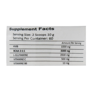 پودر آمینو اسید BCAA فانتوم نوتریشن با طعم انواع توت وزن 600 گرم - 01