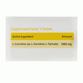 ساشه خوراکی ال کارنیتین یو هلث 1000 با طعم لیمو بسته 20 عددی - 02