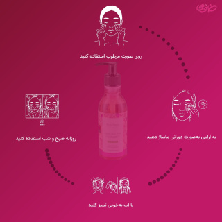 ژل شست و شوی صورت مناسب پوست های حساس حاوی روغن آملا با رایحه گلاب حجم 250 میلی لیتر دیپ سنس - 02