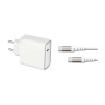 شارژر دیواری فشرده مدل 65 وات USB C PD با کابل 2 متری فورس