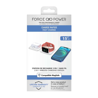 شارژر بیسیم 3 در 1 فورس با فناوری MagSafe - 02