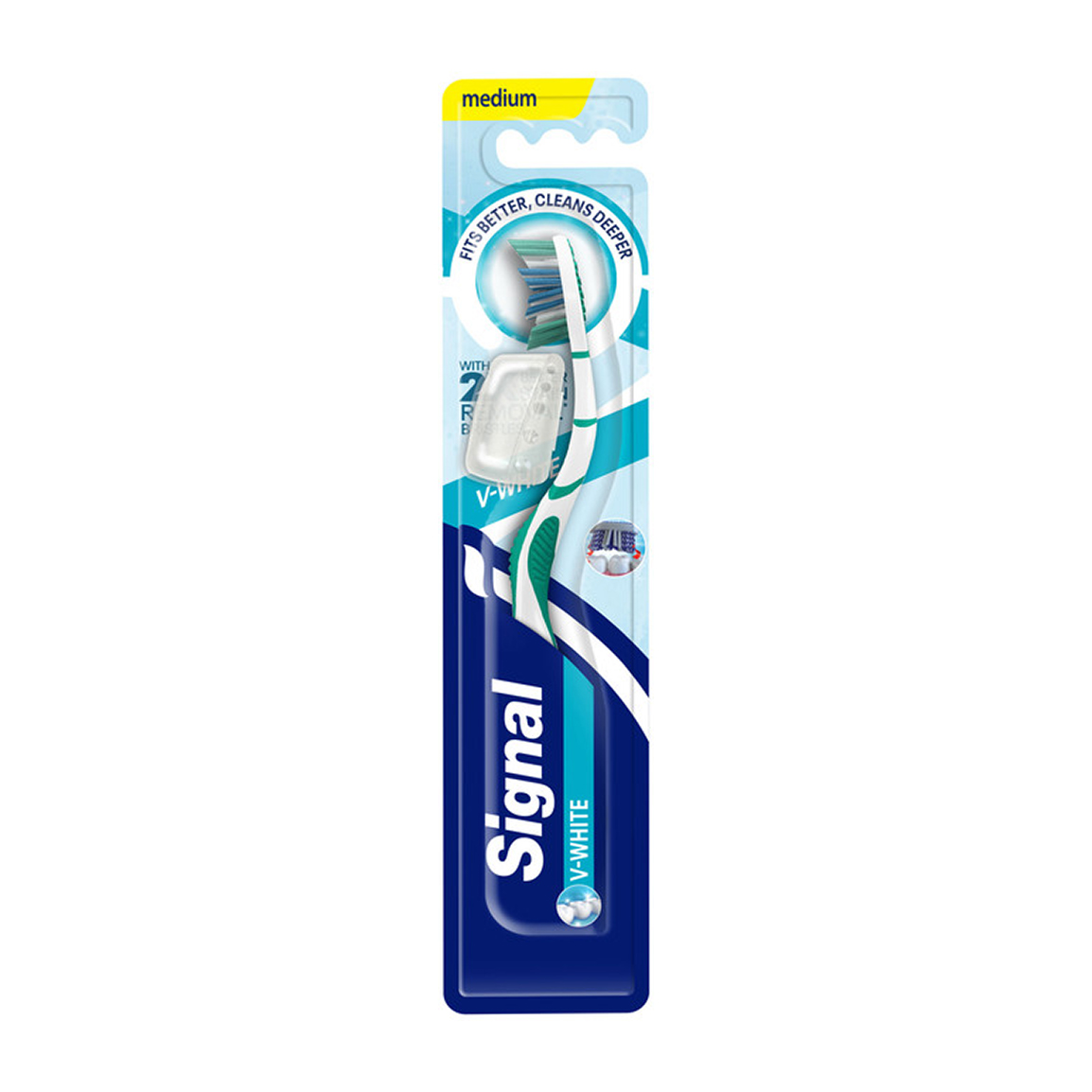 مسواک مدل V-White با برس متوسط