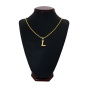 گردنبند مردانه طرح حرف L کد h016