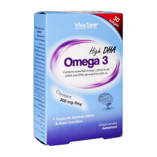 کپسول نرم ژلاتینی امگا 3 مدل High DHA بسته 30 عددی ویواتیون