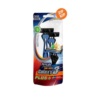 خودتراش سه لبه مدل Galaxy3 بسته 2عددی پرلایف - 02