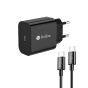 شارژر دیواری مدل PWC501 به همراه کابل USB-C