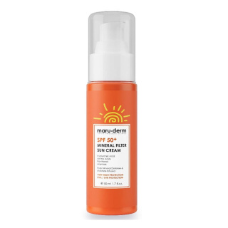 کرم ضد آفتاب SPF 50 مدل Mineral Filter حجم 50 میلی لیتر مارودرم