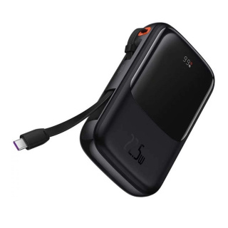 پاوربانک بیسوس مدل Qpow PRO PPQD060101 ظرفیت 10000 میلی آمپر ساعت و توان 22.5W - 01