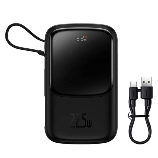 پاوربانک بیسوس مدل Qpow PRO PPQD060101 ظرفیت 10000 میلی آمپر ساعت و توان 22.5W - 02