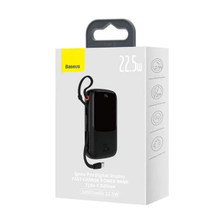 پاوربانک بیسوس مدل Qpow PRO PPQD060101 ظرفیت 10000 میلی آمپر ساعت و توان 22.5W - 03