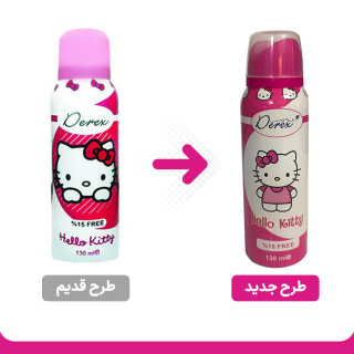 اسپری بدن کودک دخترانه هلو کیتی 130میل درکس - 01
