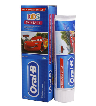 خمیر دندان کودک سری KIDS +3 مدل cars حجم 75میل اورال بی