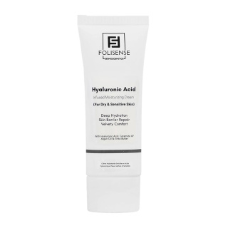 کرم مرطوب کننده مدل Hyaluronic Acid مناسب پوست خشک و حساس حجم 40 میلی لیتر فولی سنس