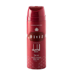 پک هدیه 2 تایی شامل اسپری بدن دیوایز مدل Dunhill Brown و ادوپرفیوم حارث مدل Hugo Boss - 01