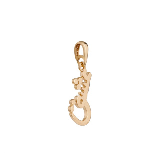 آویز گردنبند طلا 18 عیار زنانه مدل MM2001 طرح عشق - 01
