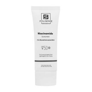 ضد آفتاب مدل Niacinamide با SPF 50 مناسب پوست چرب و مستعد آکنه حجم 40 میلی لیتر فولی سنس
