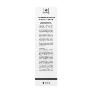 ضد آفتاب مدل Niacinamide با SPF 50 مناسب پوست چرب و مستعد آکنه حجم 40 میلی لیتر فولی سنس - 03