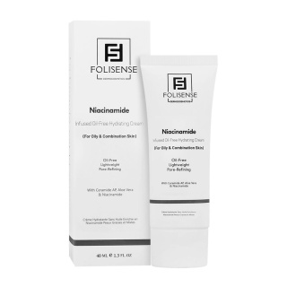کرم آبرسان فاقد چربی مدل Niacinamide مناسب پوست چرب و مختلط حجم 40 میلی لیتر فولی سنس - 01