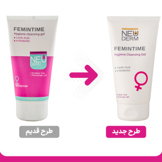 ژل بهداشتی بانوان Femintime حجم 150میل نئودرم - 01