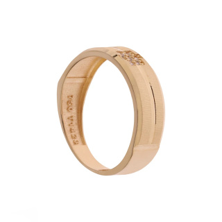 ست حلقه طلا 18 عیار زنانه و مردانه مدل MR1356 مهر گالری - 02