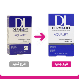 پن شفاف حاوی کرم مرطوبکننده آکولیفت شوینده غیر صابونی 100گرم درمالیفت - 01