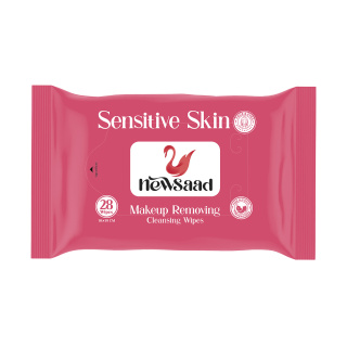دستمال آرایش پاک کن نیوساد مدل Sensetiv Skin بسته 28 عددی