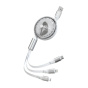 کابل تبدیل USB به USB-C و microUSB و لایتنینگ مدل PCC128R پرووان