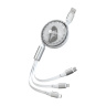 کابل تبدیل USB به USB-C و microUSB و لایتنینگ مدل PCC128R پرووان