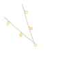 گردنبند طلا 18 عیار مدل آویز ونکلیف پر و خالی مینی 5
